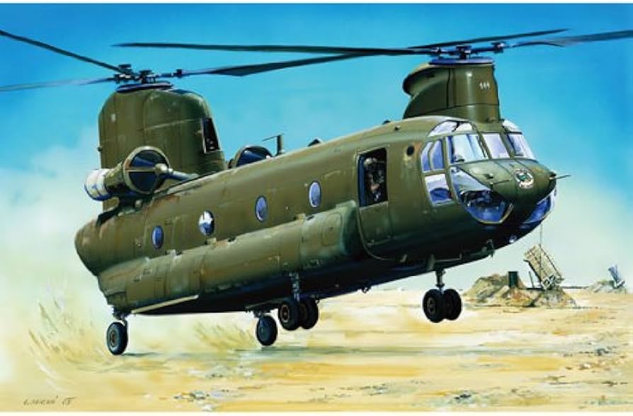 トランペッター 1/35 CH-47A チヌーク 大型輸送ヘリコプター